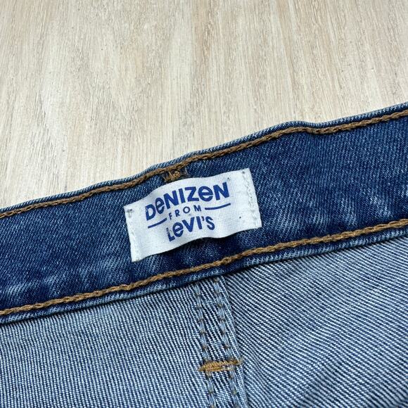 Denizen from Levi's Distressed High Rise Blue Denim Casual Jean Shorts 36 - Picture 8 of 15